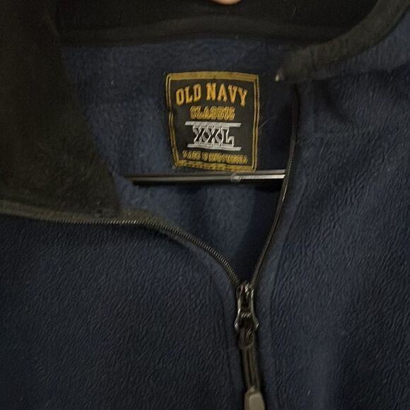 Navy fleece quarter zip - Picture 2 of 3